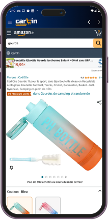Navigation et panier dans l'application Cart'In